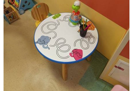 Оклейка палат в Детском отделении клиники Скандинавия